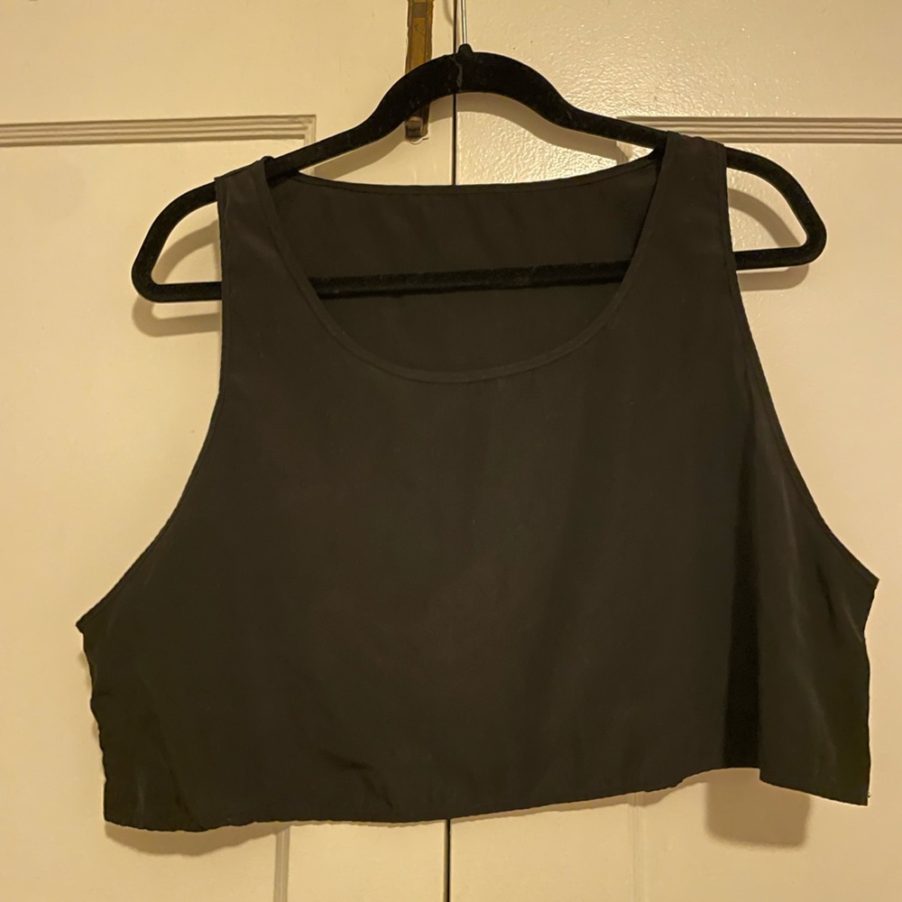 Classic Black Women's Crop Top